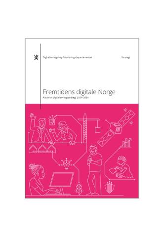 Framside på "Framtidens digitale Norge"